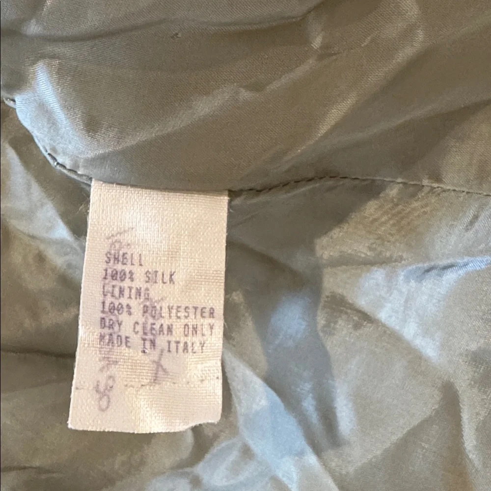 Carolina Herrera Light Olive Jacket 8 - Picture 3 of 8